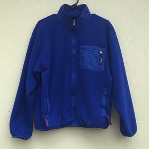 Patagonia Fleece Jacket Retro in Blue Size 14